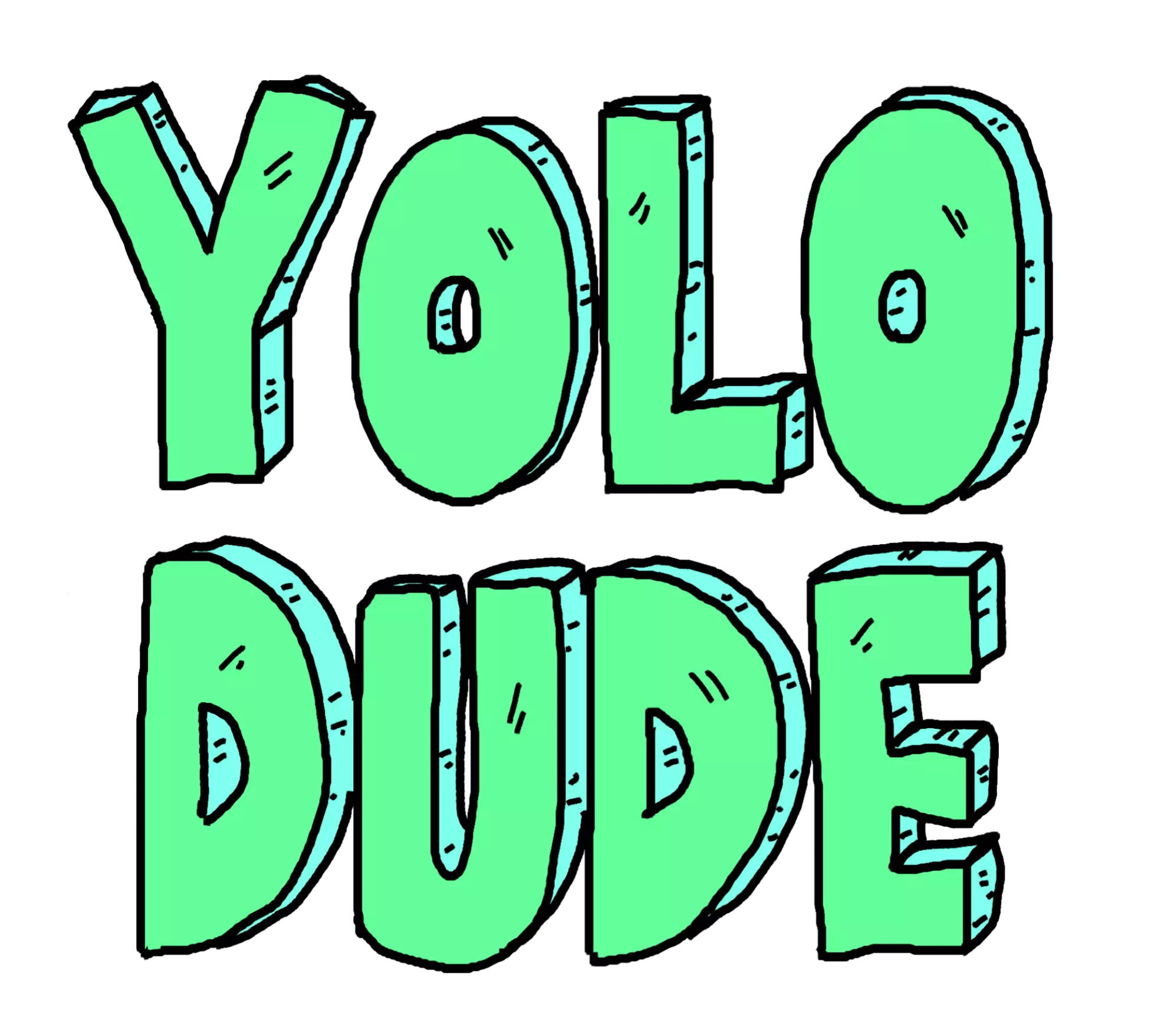 Logo for the 'YOLO DUDE' website